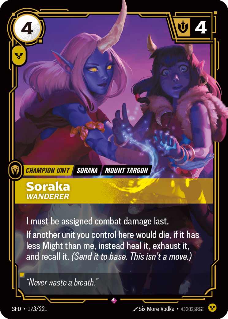 Soraka, Wanderer